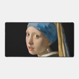 Johannes Vermeer - Mädchen mit Perle Ohrgehänge Schreibtischunterlage