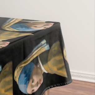 Johannes Vermeer - Mädchen mit Perle Tischdecke