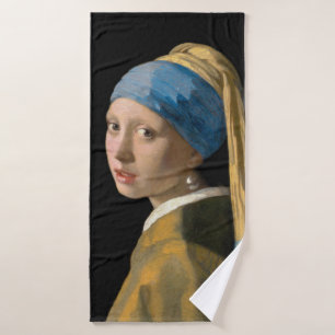 Johannes Vermeer - Mädchen mit Perlenohrring Badhandtuch Set