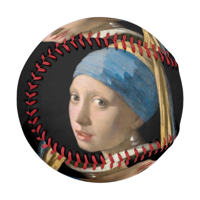 Johannes Vermeer - Mädchen mit Perlenohrring Baseball (Vorderseite Links)