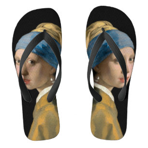 Johannes Vermeer - Mädchen mit Perlenohrring Flip Flops