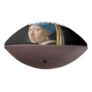 Johannes Vermeer - Mädchen mit Perlenohrring Football