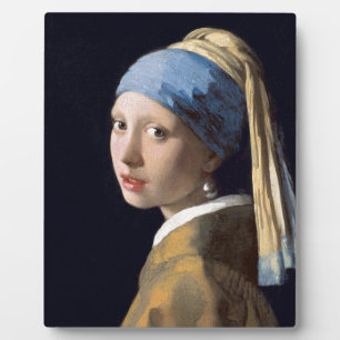 Johannes Vermeer - Mädchen mit Perlenohrring Fotoplatte