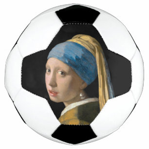 Johannes Vermeer - Mädchen mit Perlenohrring Fußball