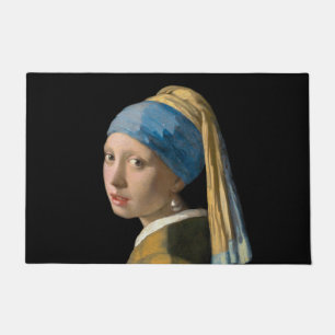 Johannes Vermeer - Mädchen mit Perlenohrring Fußmatte