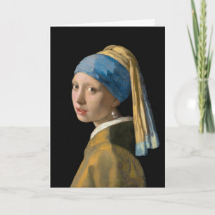 Johannes Vermeer - Mädchen mit Perlenohrring Karte
