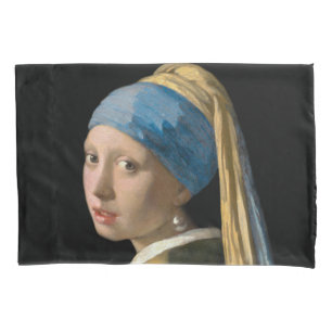 Johannes Vermeer - Mädchen mit Perlenohrring Kissenbezug