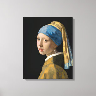 Johannes Vermeer - Mädchen mit Perlenohrring Leinwanddruck