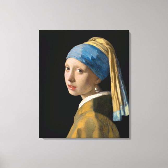 Johannes Vermeer - Mädchen mit Perlenohrring Leinwanddruck (Vorderseite)
