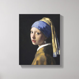 Johannes Vermeer - Mädchen mit Perlenohrring Leinwanddruck