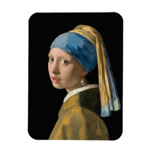 Johannes Vermeer - Mädchen mit Perlenohrring Magnet