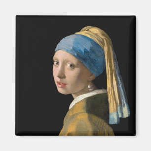 Johannes Vermeer - Mädchen mit Perlenohrring Magnet