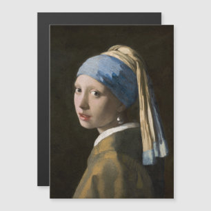Johannes Vermeer, Mädchen mit Perlenohrring Magneteinladung