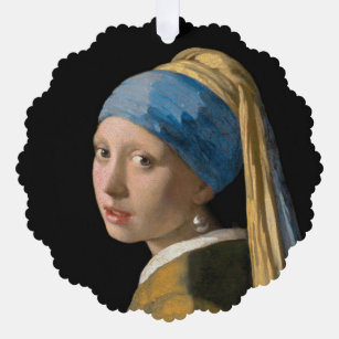 Johannes Vermeer - Mädchen mit Perlenohrring Ornament Karte