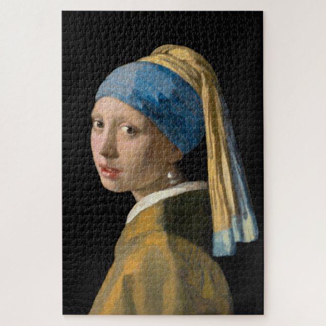 Johannes Vermeer - Mädchen mit Perlenohrring Puzzle (Vertikal)