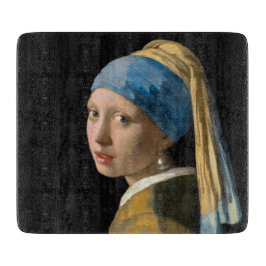 Johannes Vermeer - Mädchen mit Perlenohrring Schneidebrett