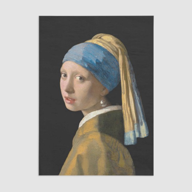 Johannes Vermeer - Mädchen mit Perlenohrring Seidenpapier (Von Creator hochgeladen)