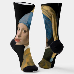Johannes Vermeer - Mädchen mit Perlenohrring Socken
