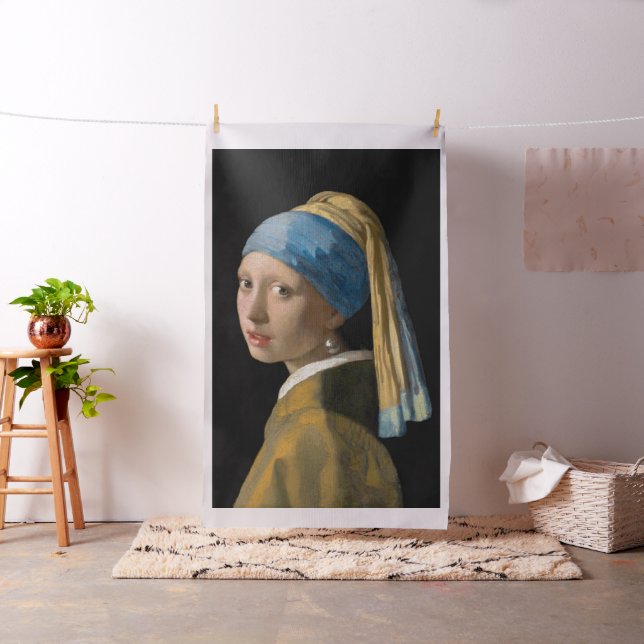 Johannes Vermeer - Mädchen mit Perlenohrring Stoff (Beispiel)