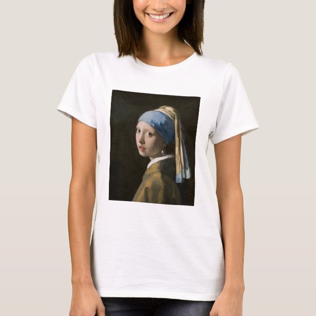 Johannes Vermeer, Mädchen mit Perlenohrring T-Shirt (Vorderseite)