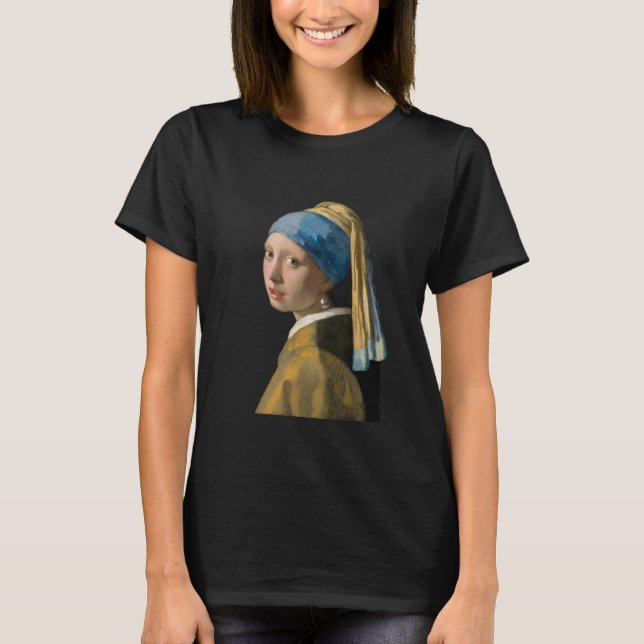 Johannes Vermeer - Mädchen mit Perlenohrring T-Shirt (Vorderseite)