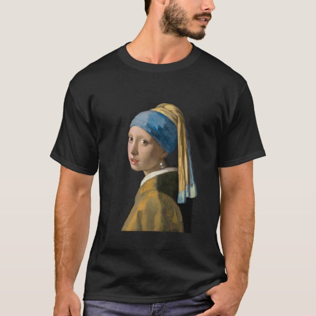 Johannes Vermeer - Mädchen mit Perlenohrring T-Shirt (Vorderseite)