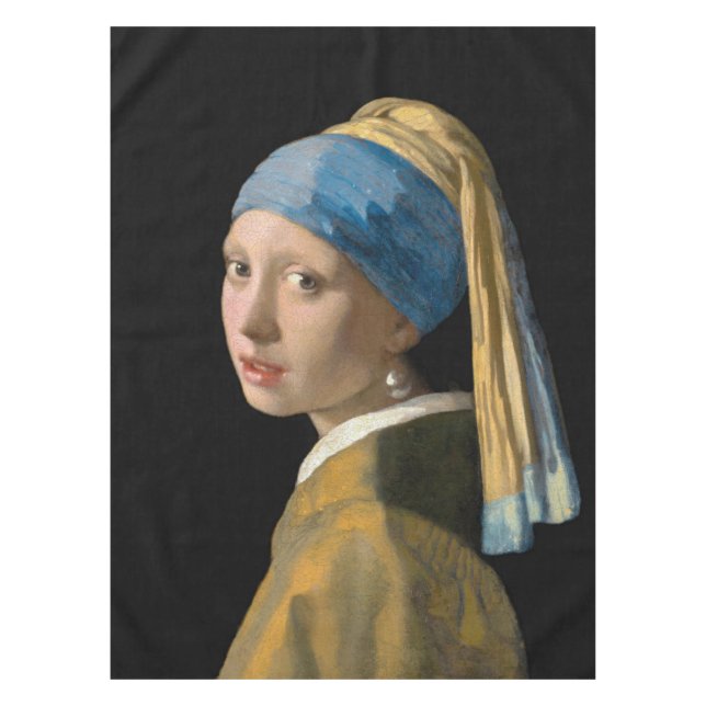 Johannes Vermeer - Mädchen mit Perlenohrring Tischdecke (Vorderseite)