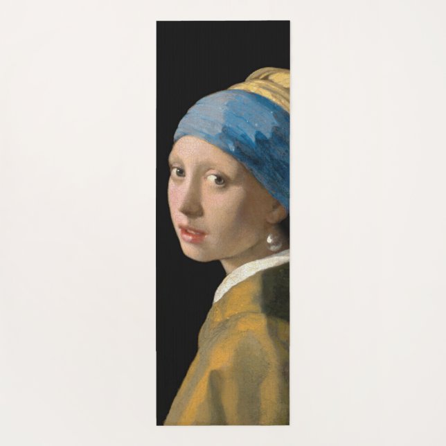 Johannes Vermeer - Mädchen mit Perlenohrring Yogamatte (Rückseite)