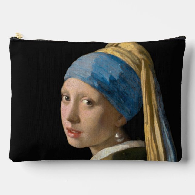 Johannes Vermeer - Mädchen mit Perlenohrring Zubehörtasche (Vorderseite)