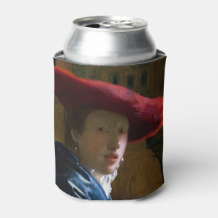 Johannes Vermeer - Mädchen mit rotem Hut Dosenkühler