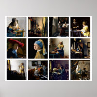 Johannes Vermeer - Masterpiece Grid