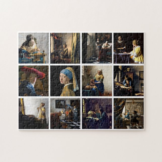 Johannes Vermeer - Masterpiece Grid Puzzle (Horizontal)