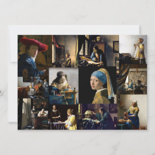 Johannes Vermeer - Meisterwerke Patchwork Einladung