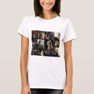 Johannes Vermeer - Meisterwerke Patchwork T-Shirt