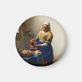Johannes Vermeer. Milchmädchen. Vintage Kunst Magnet