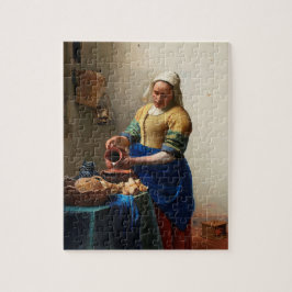 Johannes Vermeer. Milchmädchen. Vintage Kunst Puzzle
