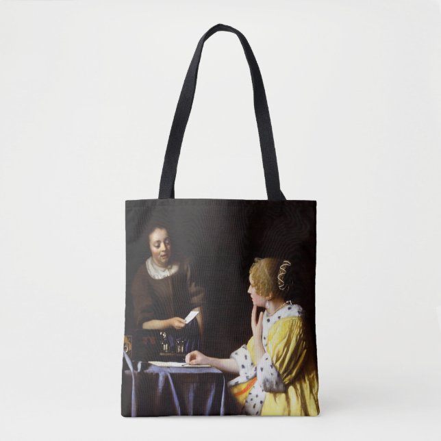 Johannes Vermeer - Ministerin und Frau (Vorderseite)