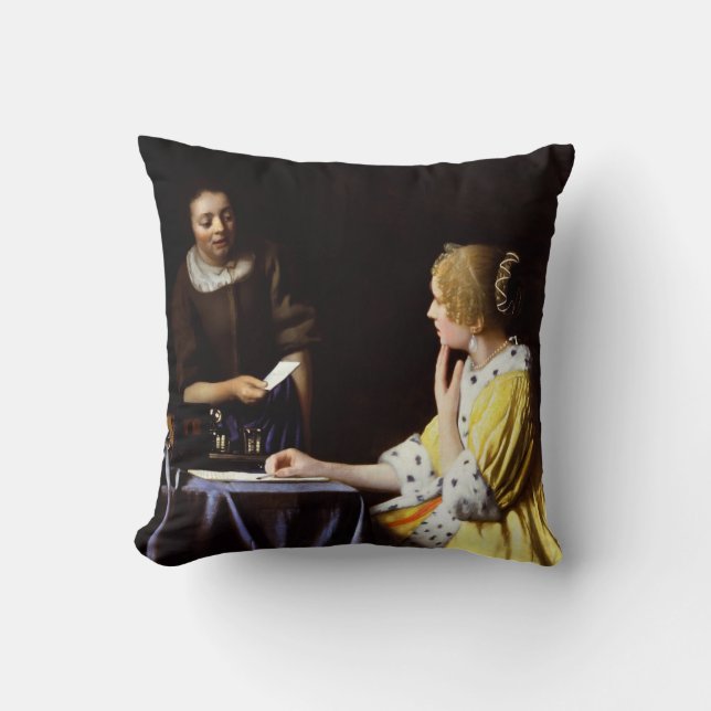 Johannes Vermeer - Ministerin und Frau Kissen (Vorderseite)