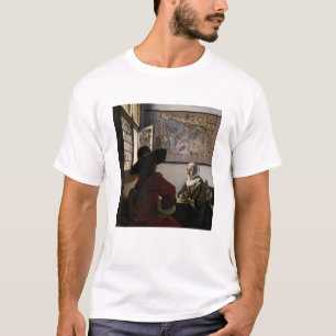 Johannes Vermeer - Offizier mit einem lachenden Mä T-Shirt