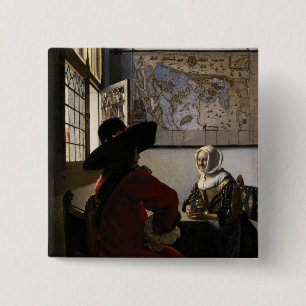 Johannes Vermeer - Offizier mit einem Laughing Gir Button