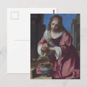Johannes Vermeer - Saint Praxedis Kunst Postkarte