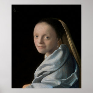 Johannes Vermeer - Studie einer jungen Frau Poster