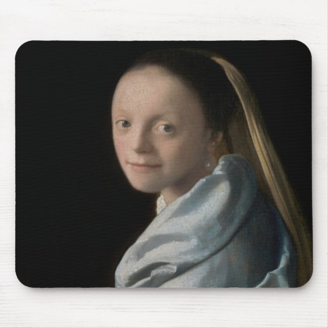 Johannes Vermeer - Studie über eine junge Frau Mousepad (Vorne)