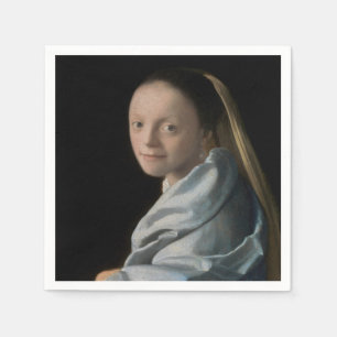 Johannes Vermeer - Studie über eine junge Frau Serviette