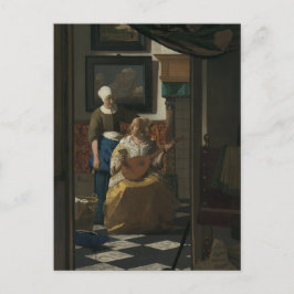 Johannes Vermeer, The Liebe Letter 17th C. Fine Ar Postkarte