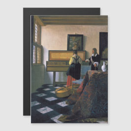 Johannes Vermeer, van Delft, The Music Lesson Magneteinladung