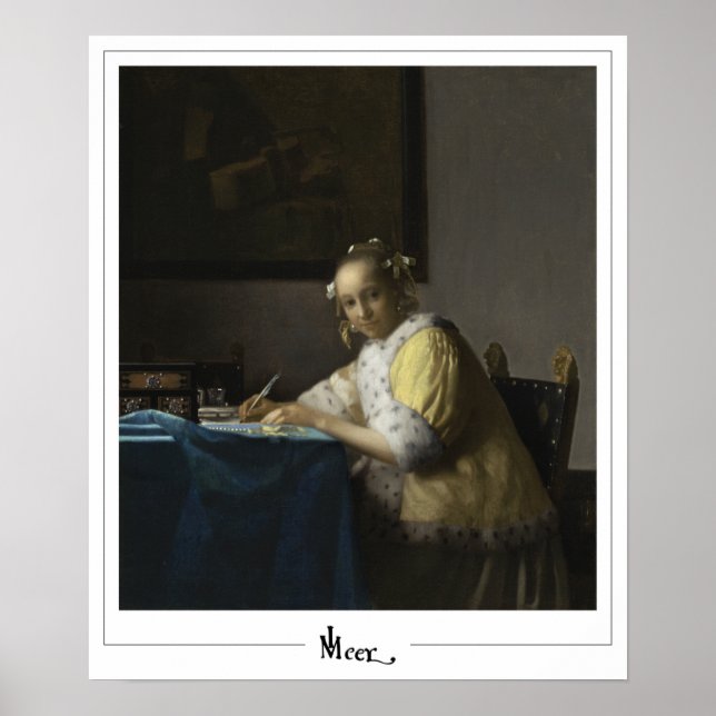 Johannes Vermeer Zedign Art Poster #31 (Vorne)