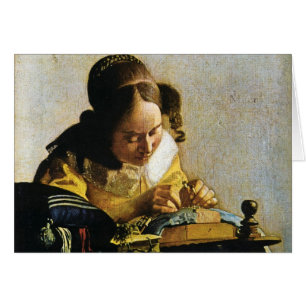 Johannes Vermeers das Lacemaker (circa 1670)