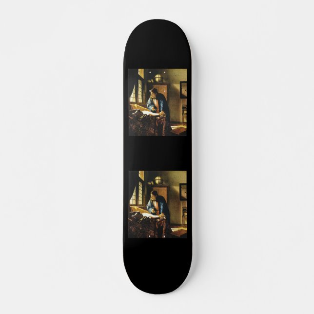 Johannes Vermeers Der Geograf (ca. 1669) Skateboard (Vorne)