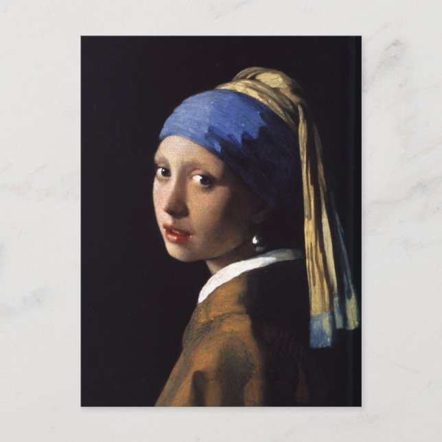 Johannes Vermeer's Girl mit Perlenerring Postkarte (Vorderseite)